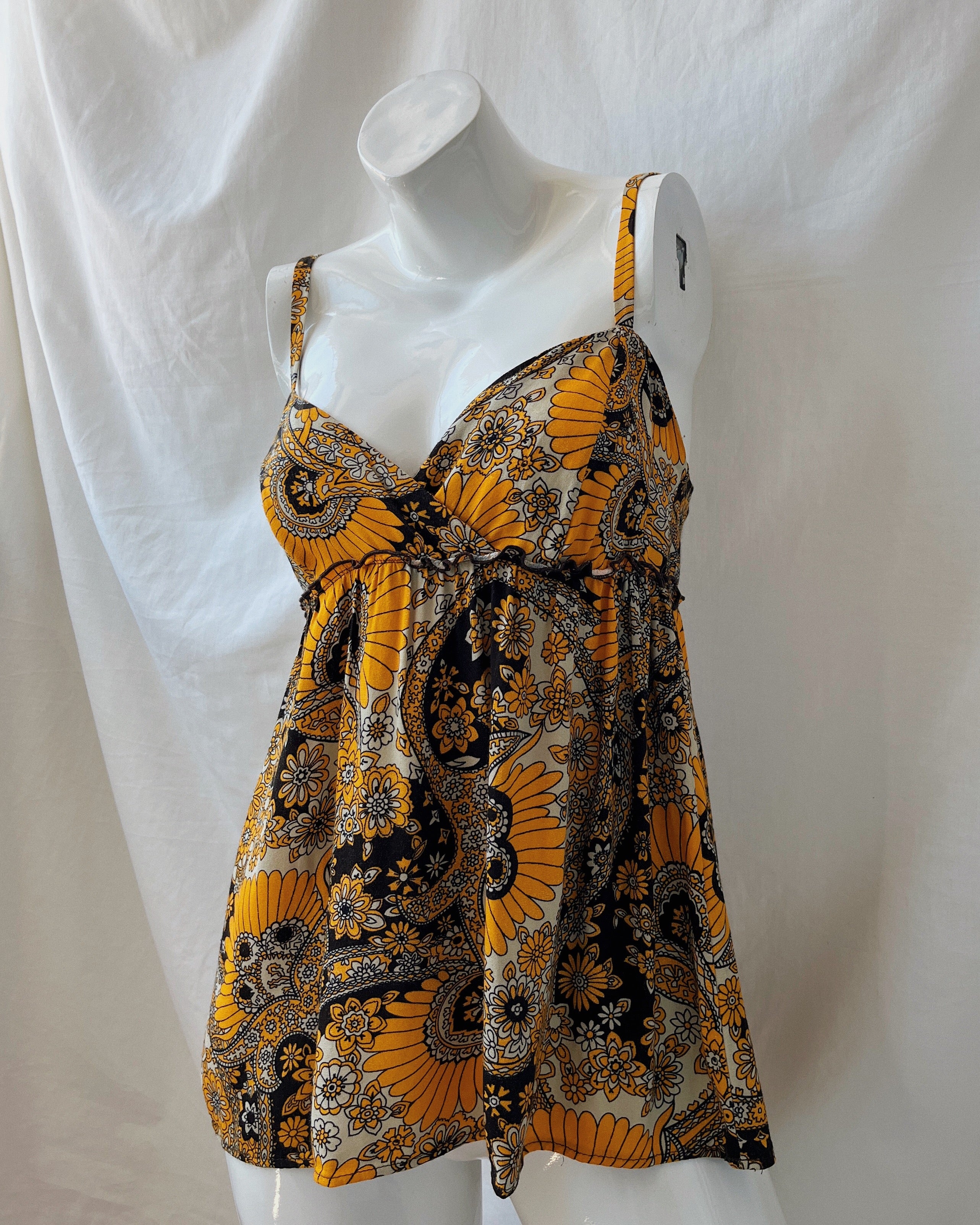 Babydoll floral top (S)