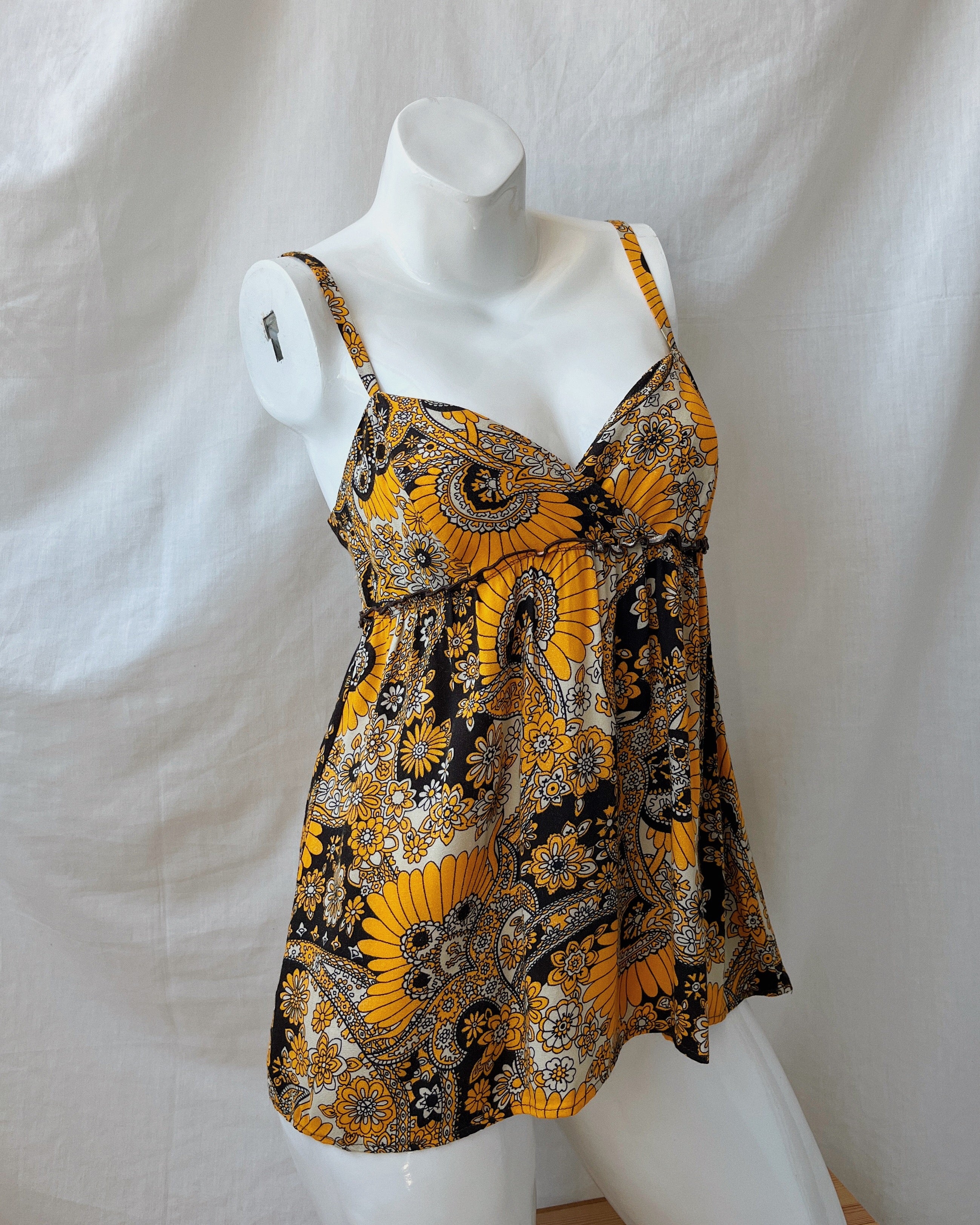 Babydoll floral top (S)