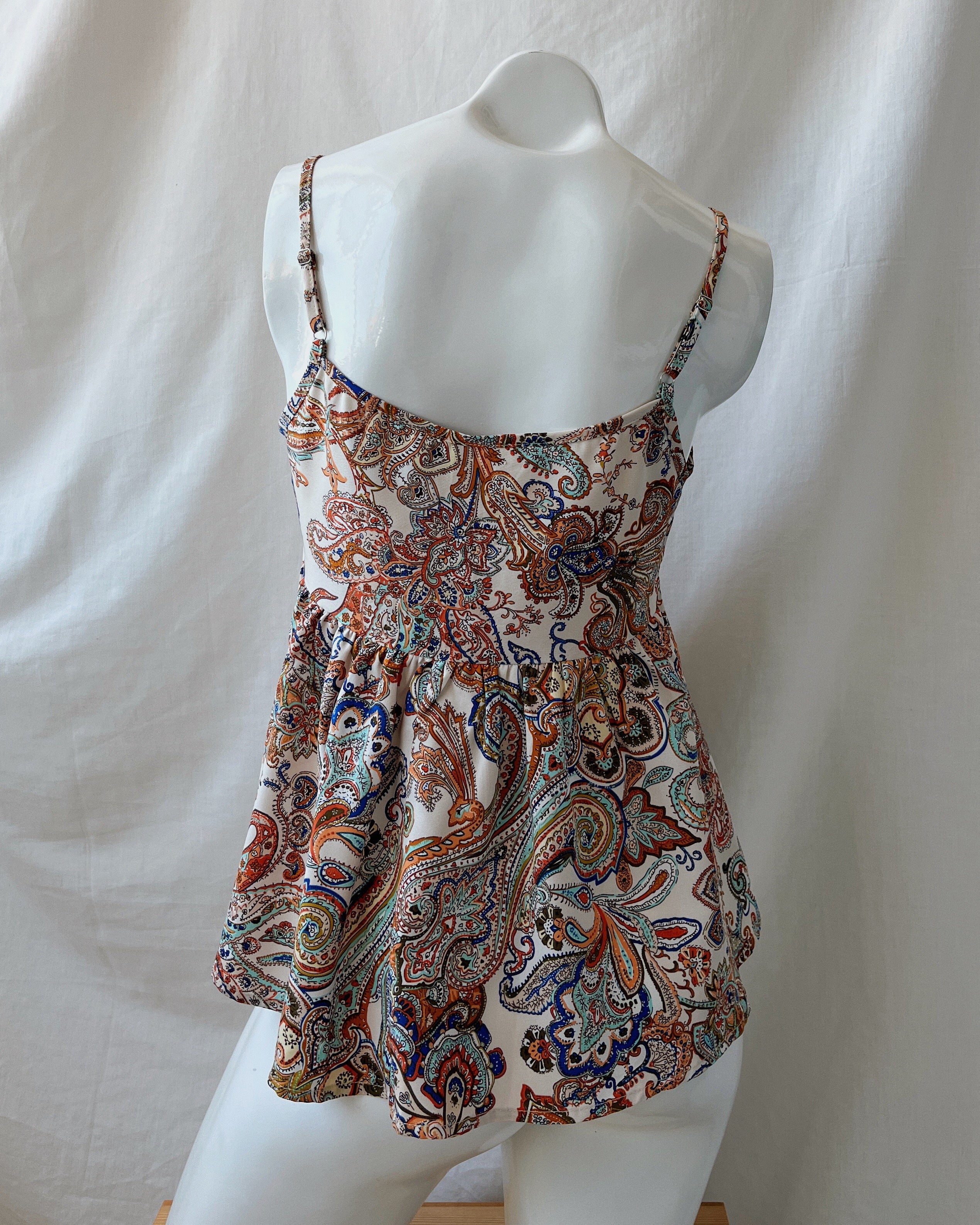 Babydoll paisley top (S)