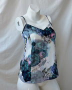 Digital floral print top (XS)