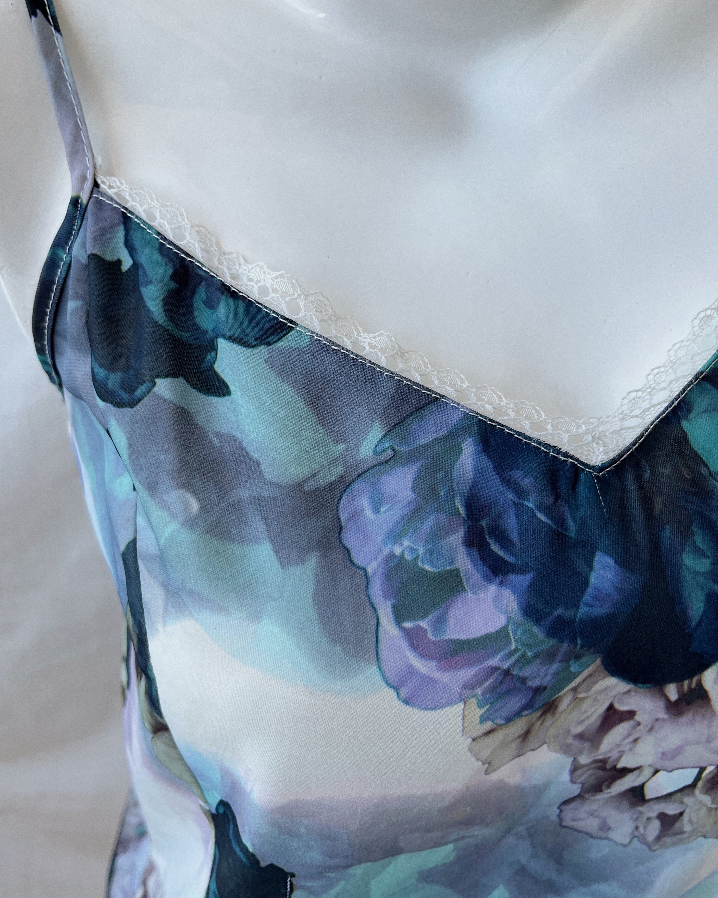 Digital floral print top (XS)