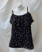 Floral mesh top (M)
