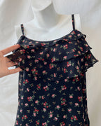Floral mesh top (M)