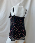 Floral mesh top (M)
