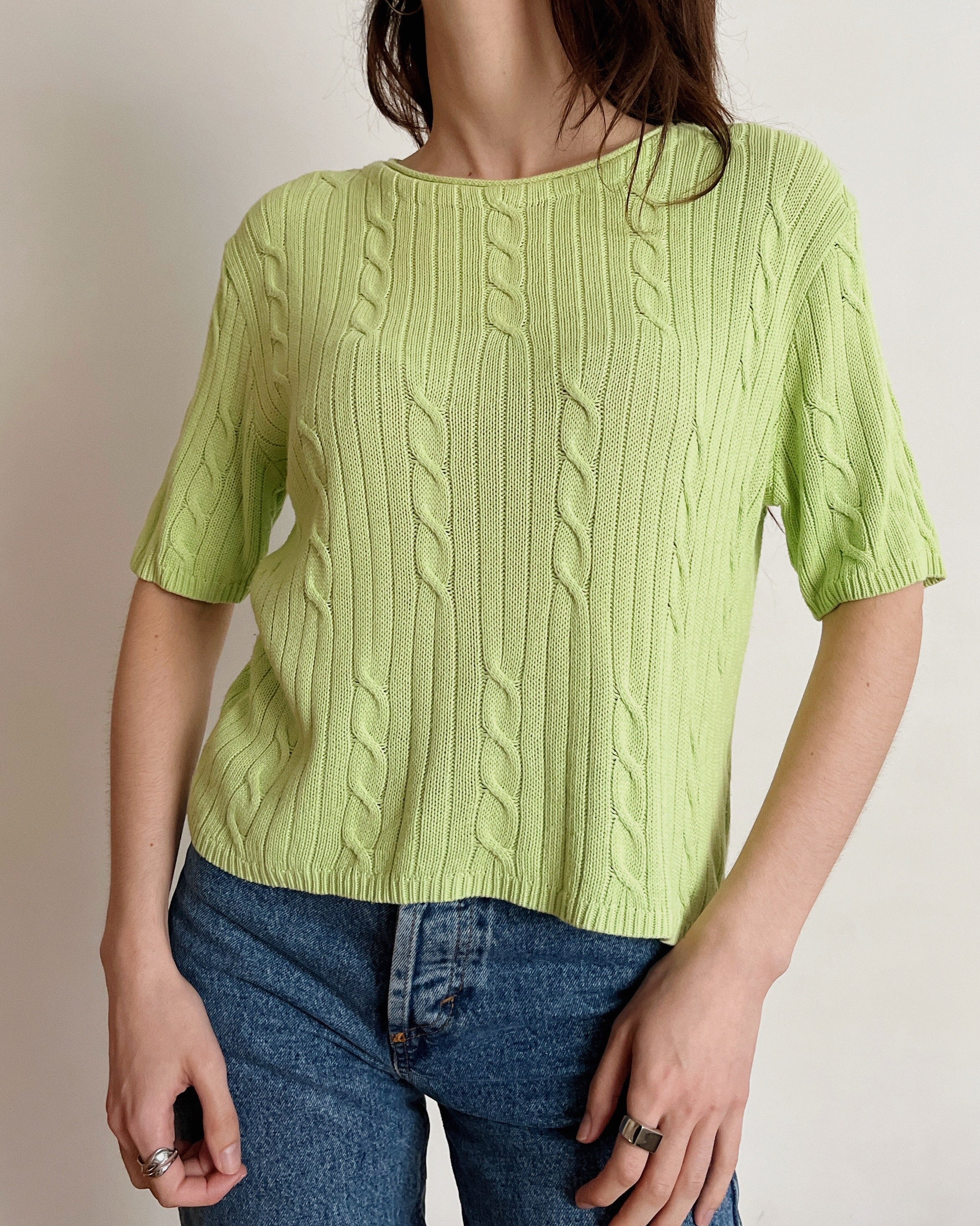 Vintage knit t-shirt (XS-XL)