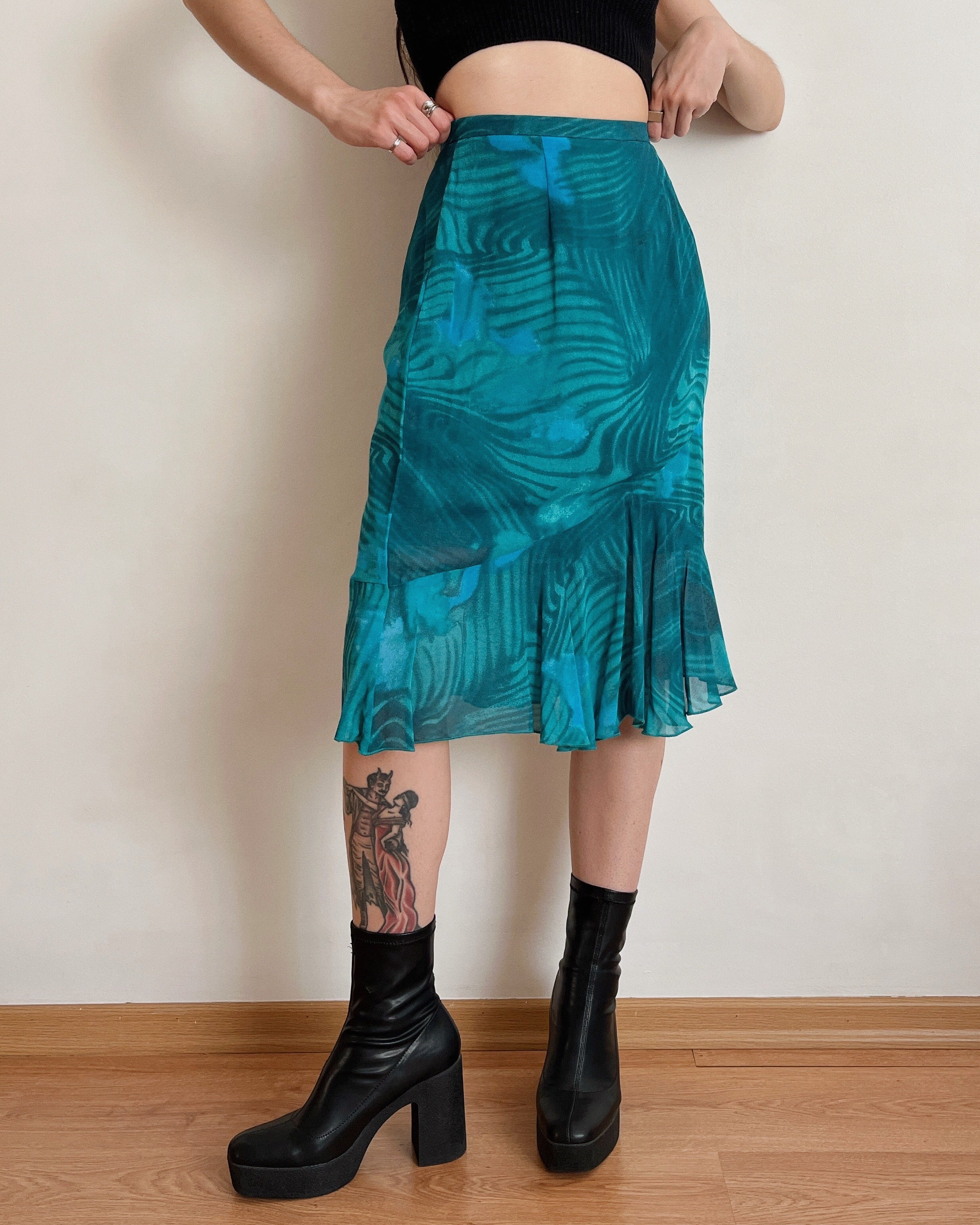 Vintage midi skirt (XS)