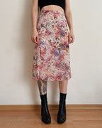 Vintage floral skirt (XL)
