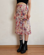 Vintage floral skirt (XL)
