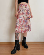 Vintage floral skirt (XL)