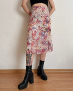 Vintage floral skirt (XL)