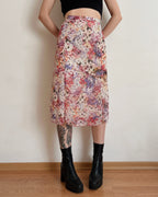 Vintage floral skirt (XL)