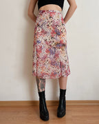 Vintage floral skirt (XL)