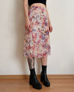 Vintage floral skirt (XL)