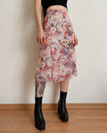 Vintage floral skirt (XL)