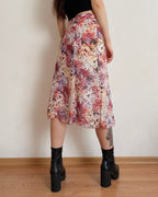 Vintage floral skirt (XL)