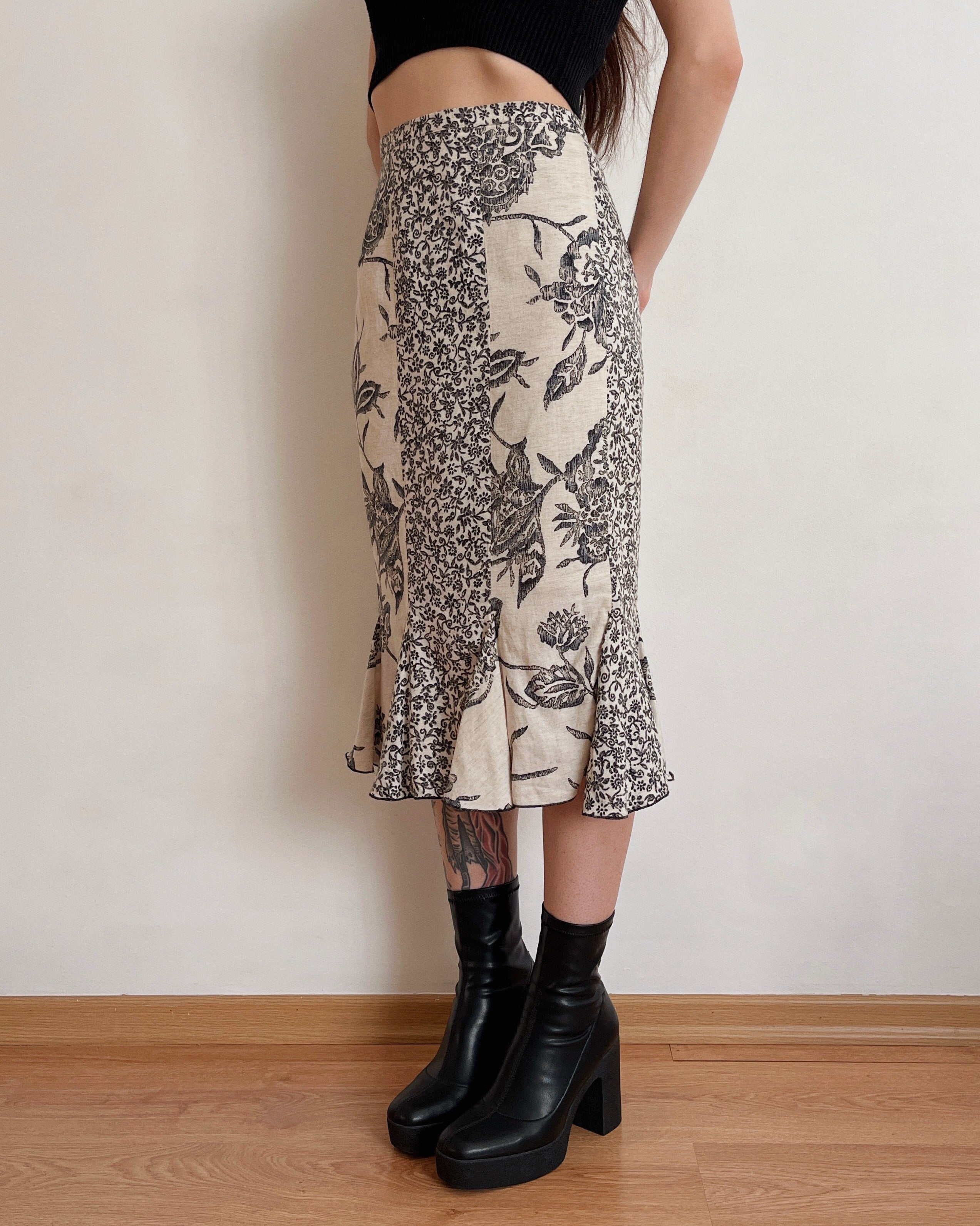 Vintage midi skirt (M)