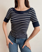 Vintage boat neck top (XS)