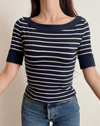 Vintage boat neck top (XS)