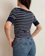 Vintage boat neck top (XS)
