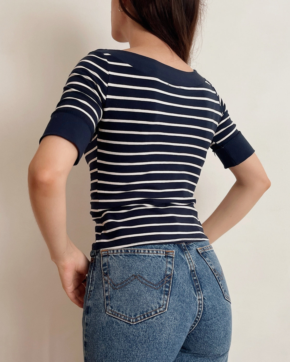 Vintage boat neck top (XS)