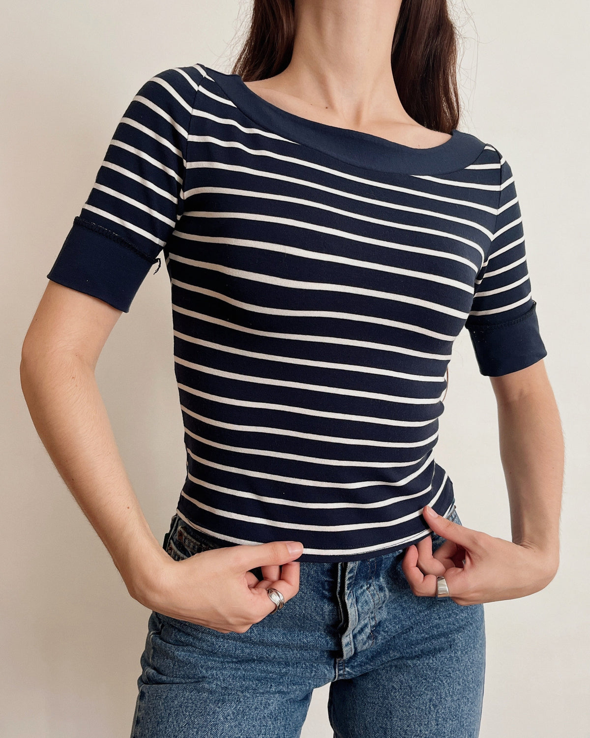 Vintage boat neck top (XS)