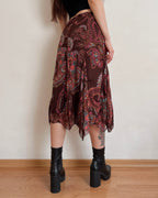 Vintage asymmetric skirt (2XS-L)