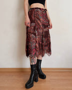 Vintage asymmetric skirt (2XS-L)