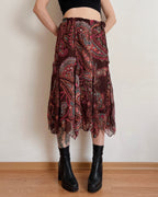 Vintage asymmetric skirt (2XS-L)