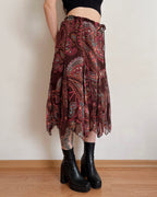 Vintage asymmetric skirt (2XS-L)