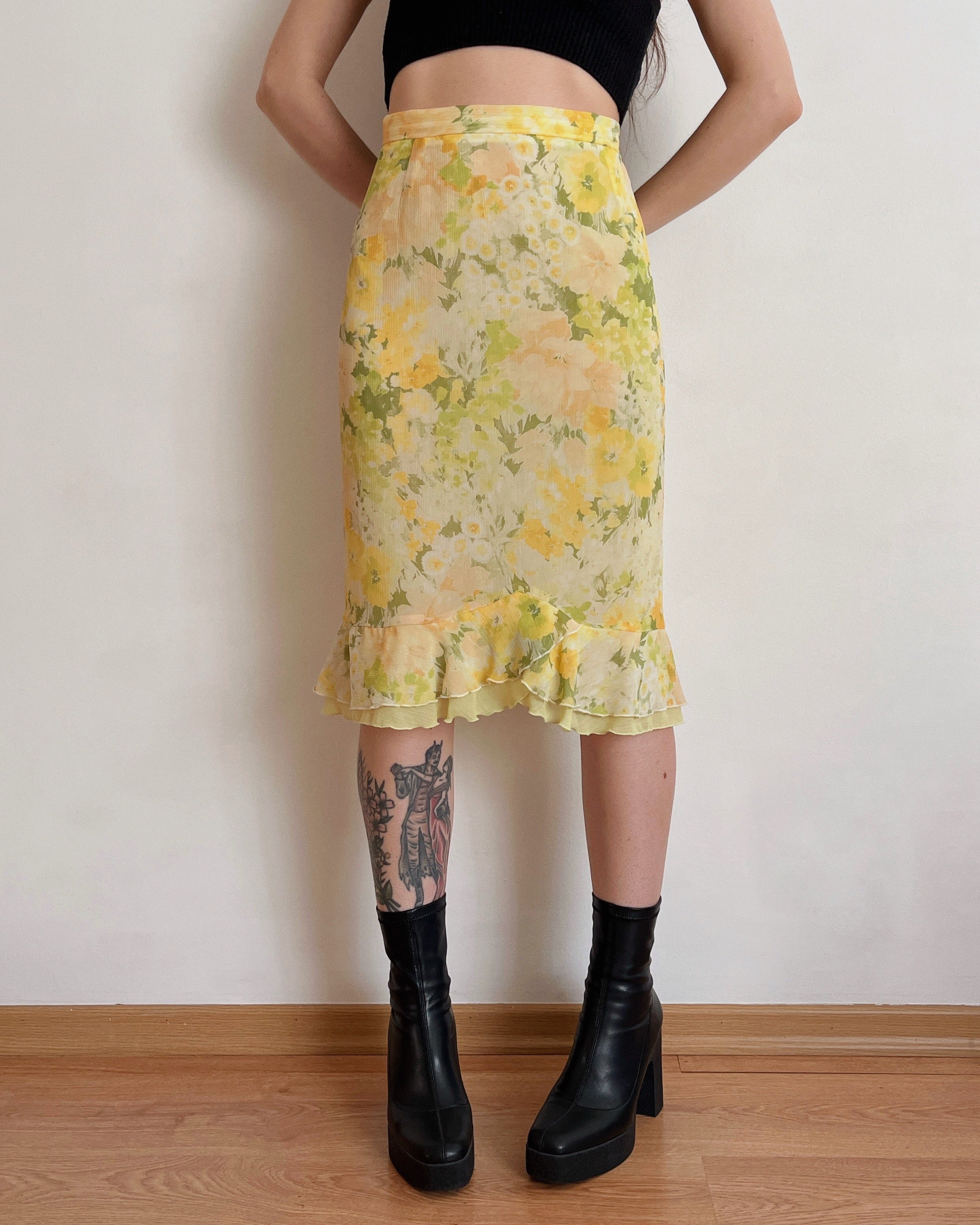 Vintage midi skirt (2XL)