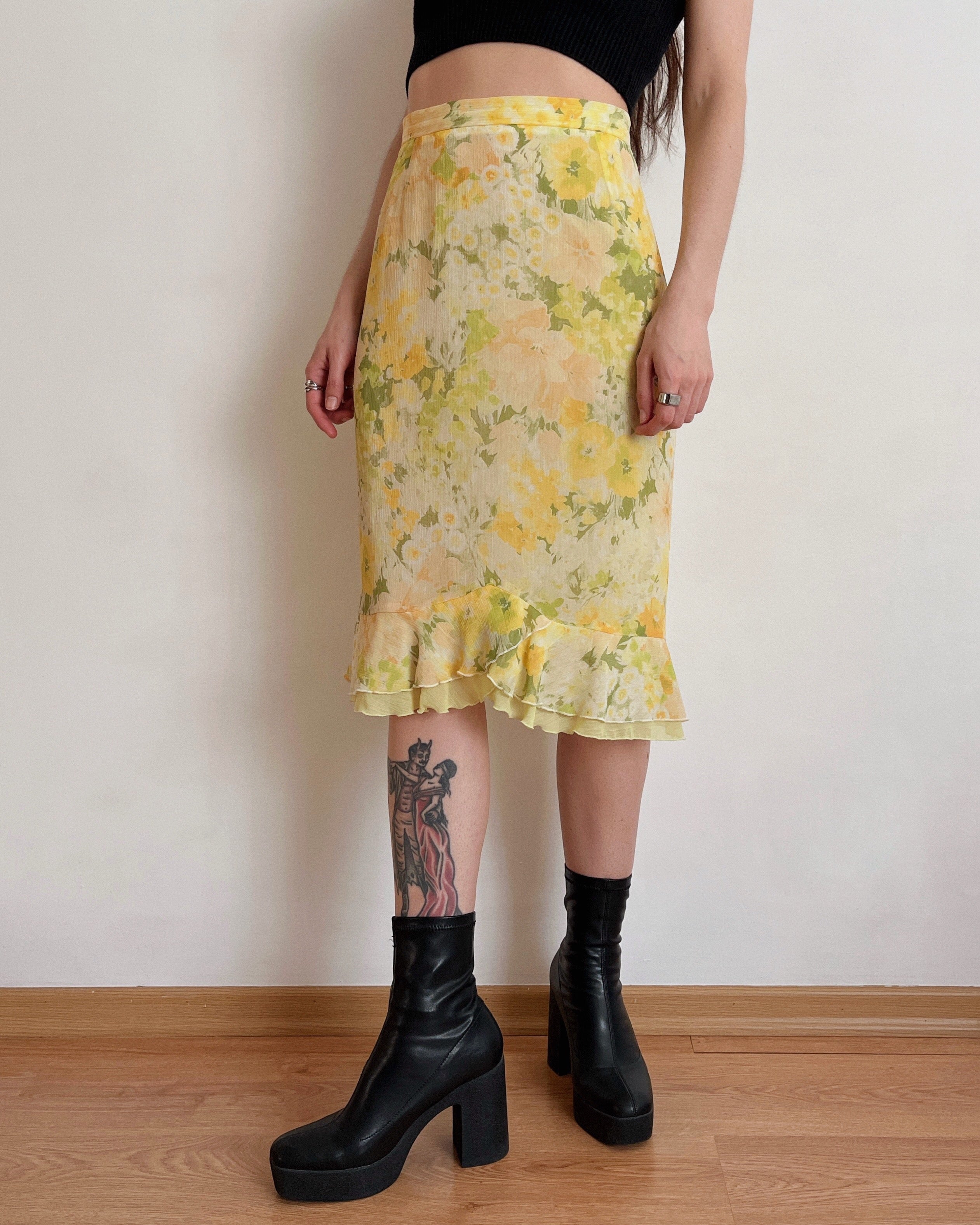 Vintage midi skirt (2XL)