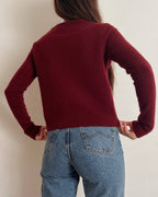 Cropped knit cardigan (XS)