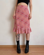 Pink midi skirt (XS/S)