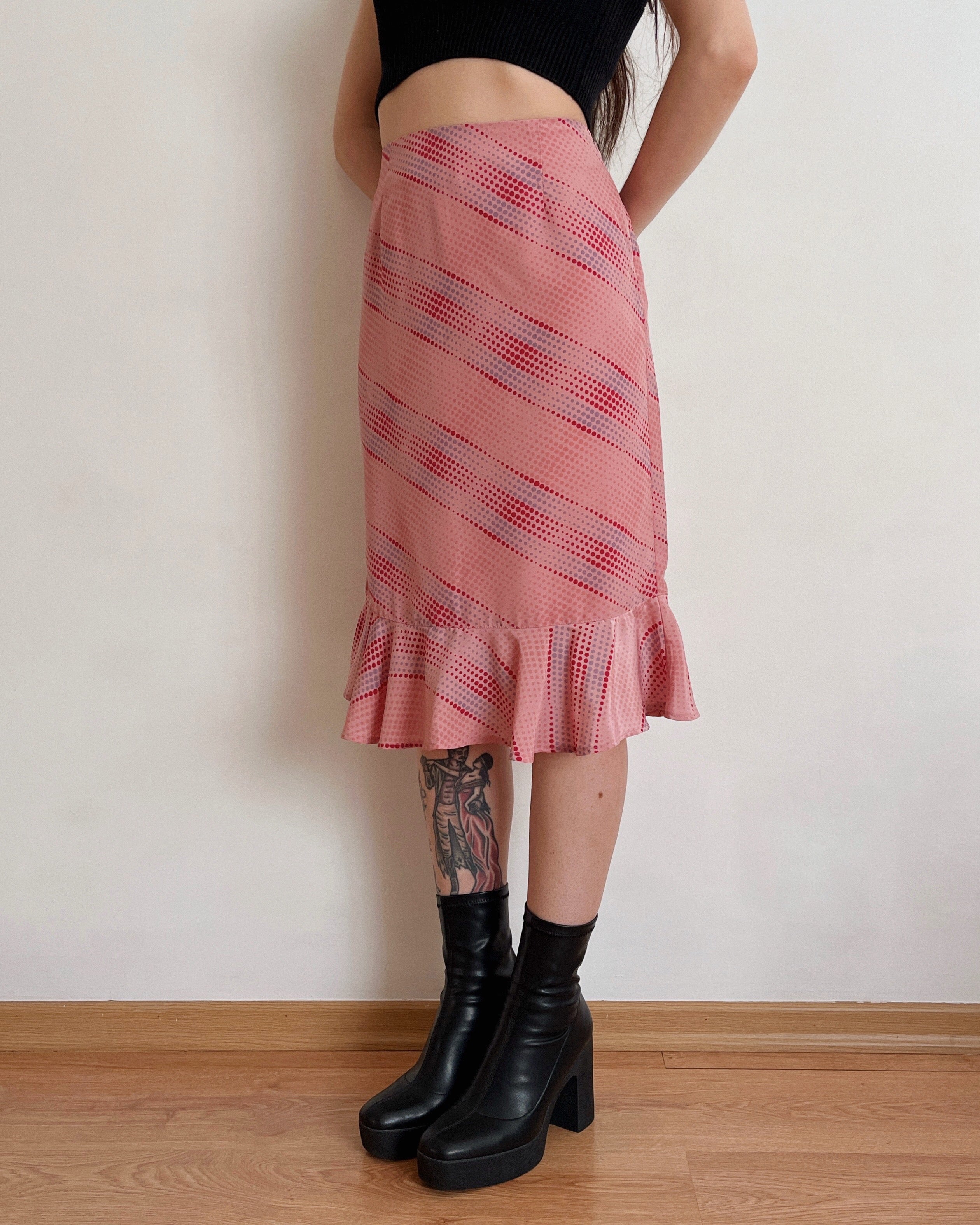 Pink midi skirt (XS/S)