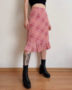Pink midi skirt (XS/S)