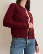 Cropped knit cardigan (XS)