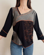 Asymmetric vintage top (M-XL)