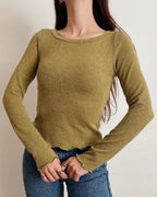 Boat neck knit top (XS)