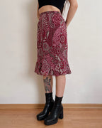 Silk midi skirt (M/L)