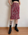 Silk midi skirt (M/L)