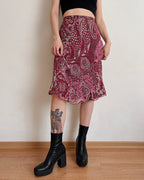 Silk midi skirt (M/L)