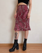 Silk midi skirt (M/L)