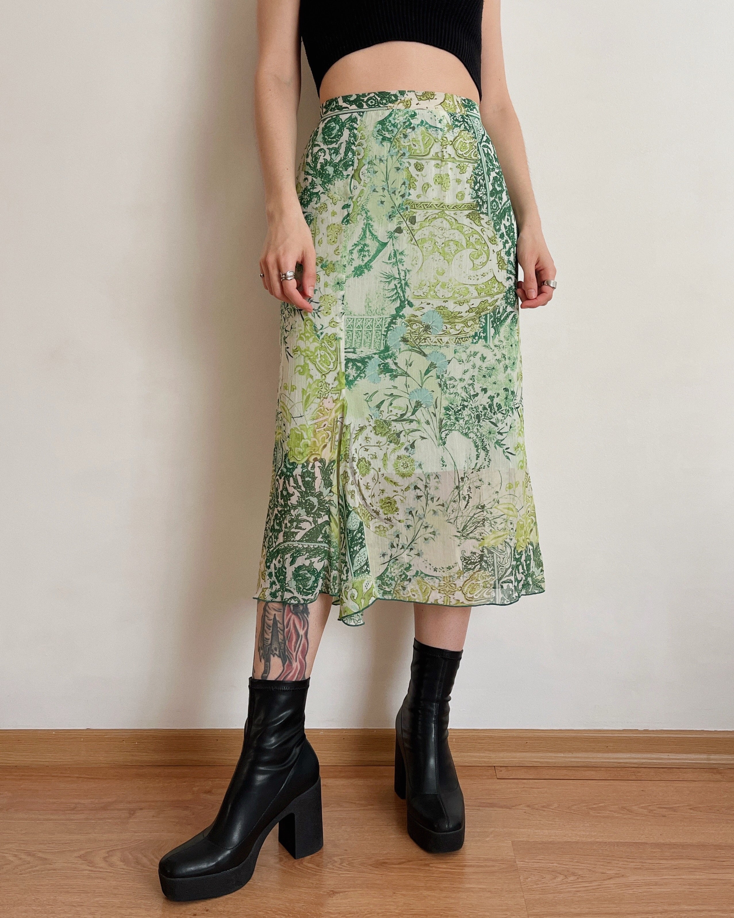 Vintage midi skirt (5XL/6XL)