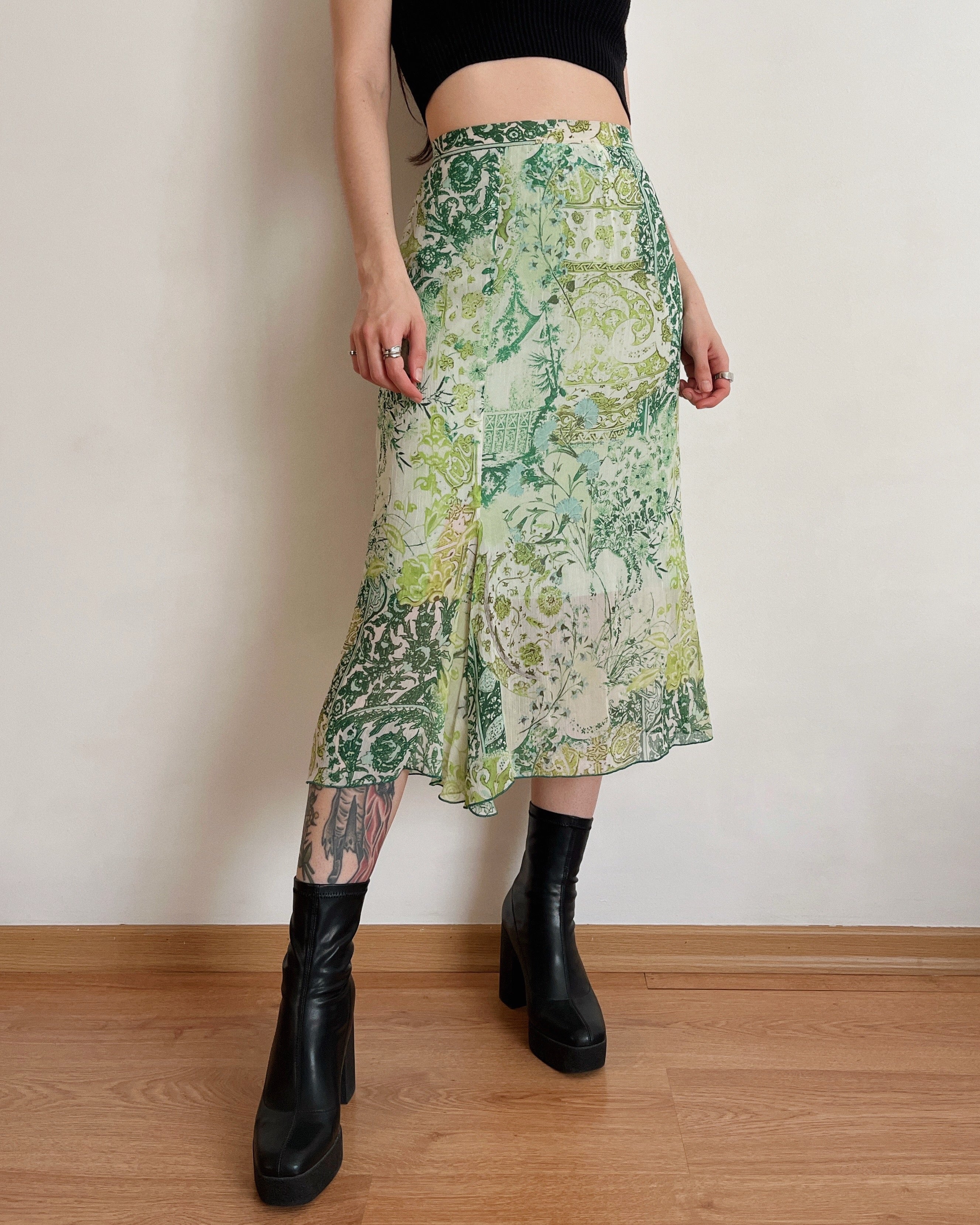 Vintage midi skirt (5XL/6XL)