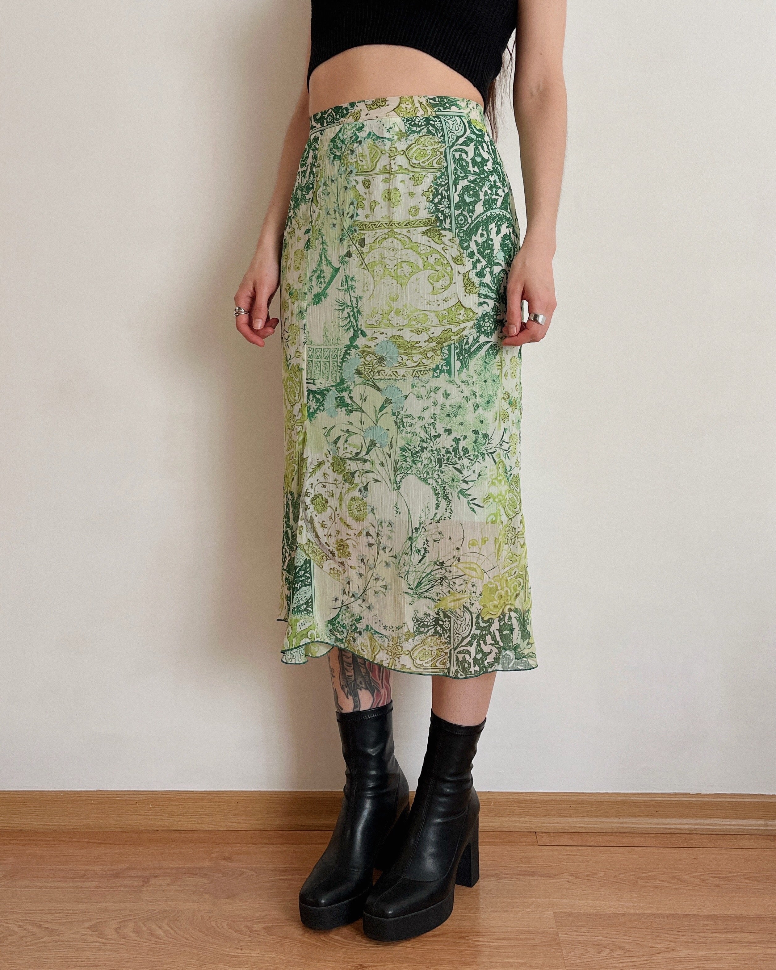 Vintage midi skirt (5XL/6XL)