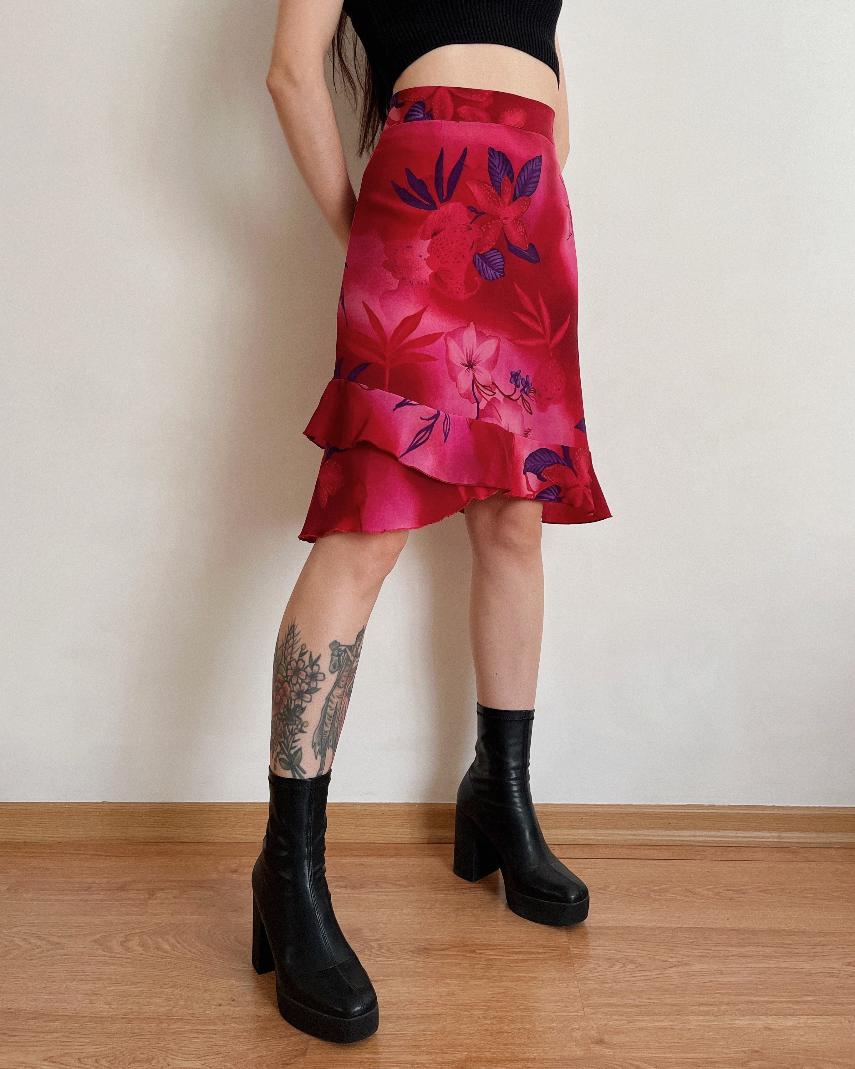 Asymmetric midi skirt (2XL)