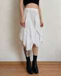 100% linen vintage midi skirt (XS/S)