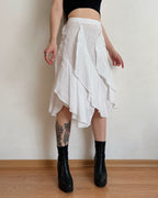 100% linen vintage midi skirt (XS/S)
