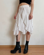 100% linen vintage midi skirt (XS/S)