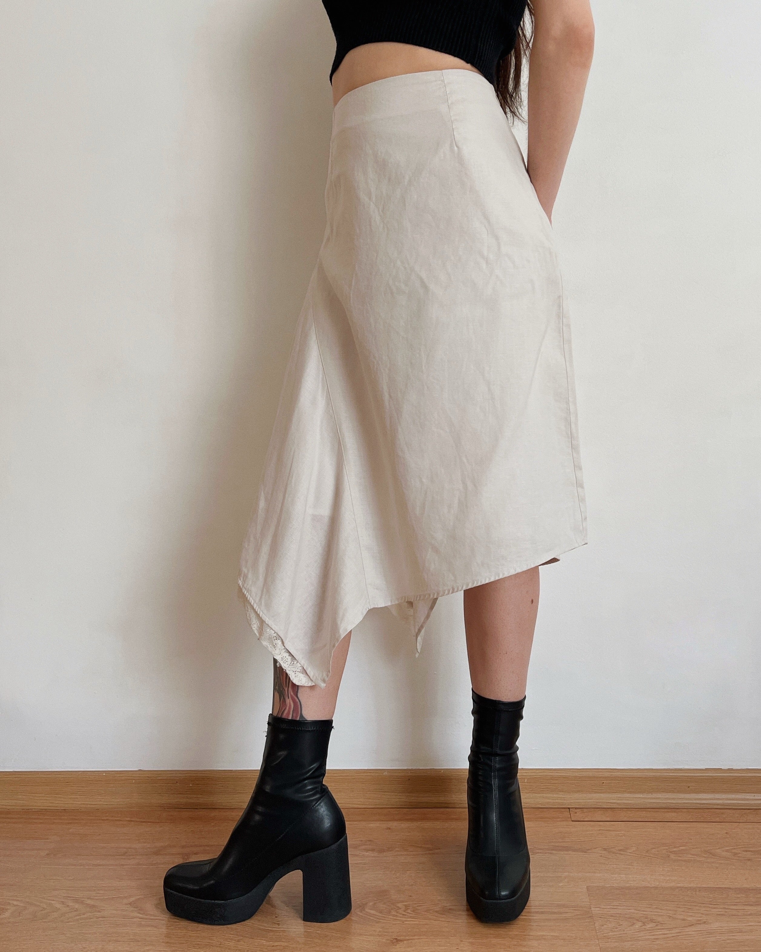 Asymmetric midi skirt (M)